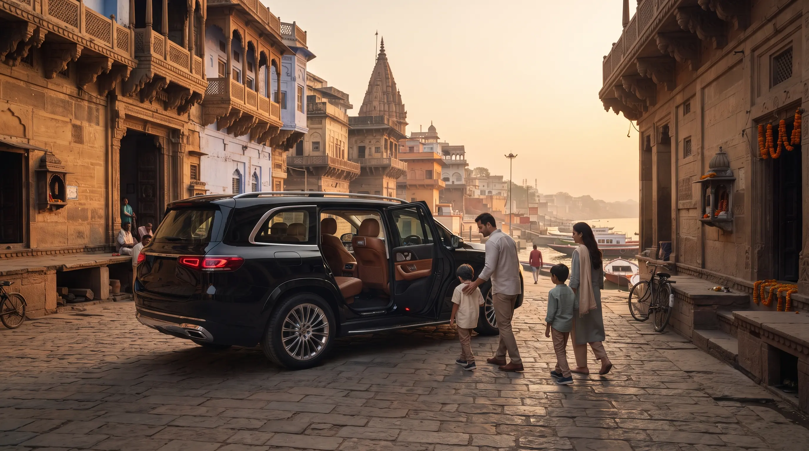 Private air-conditioned vehicle for comfortable Varanasi travel