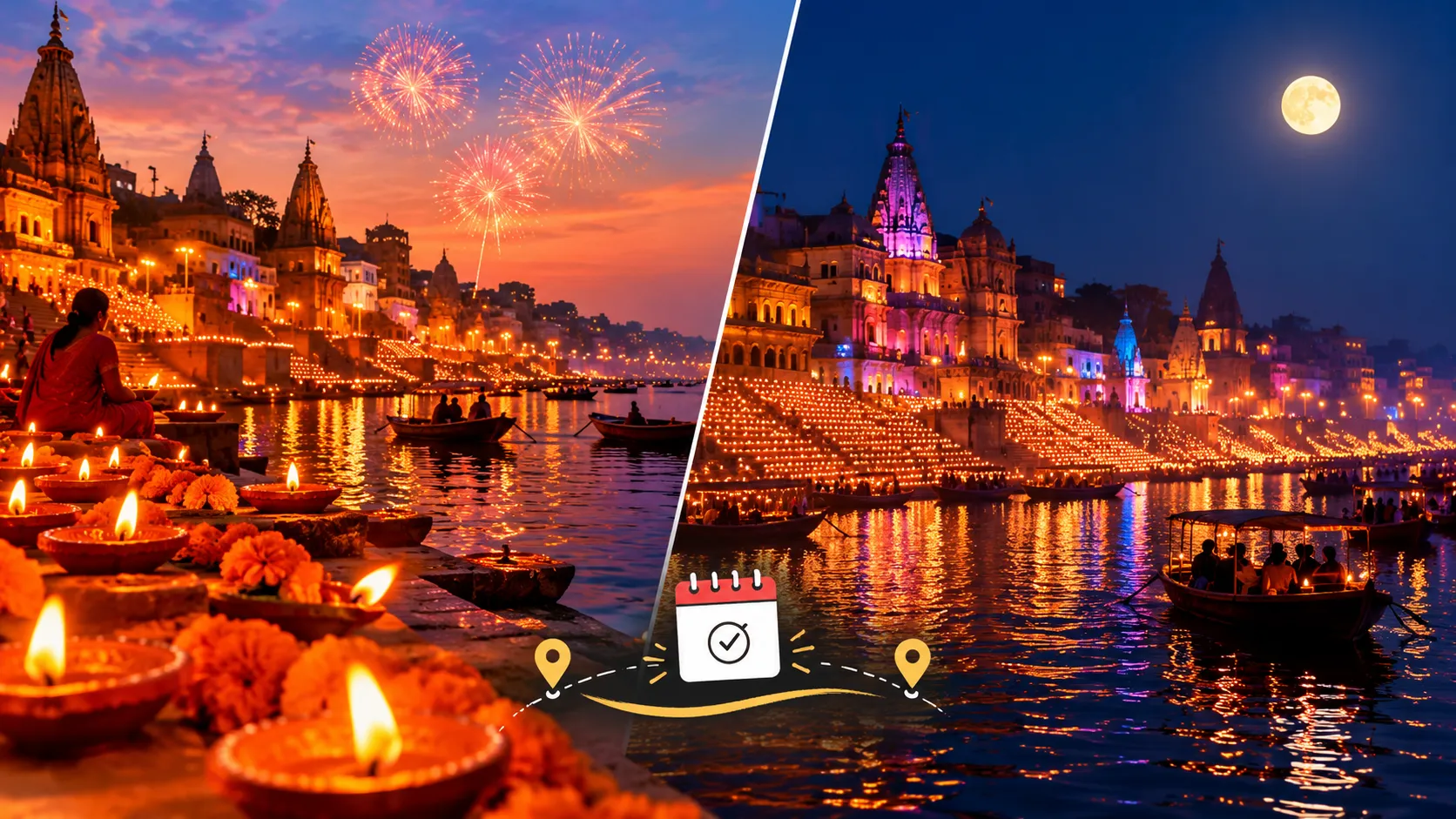 Diwali in Varanasi vs Dev Deepawali: How They Differ and How to Plan a Week Around Them