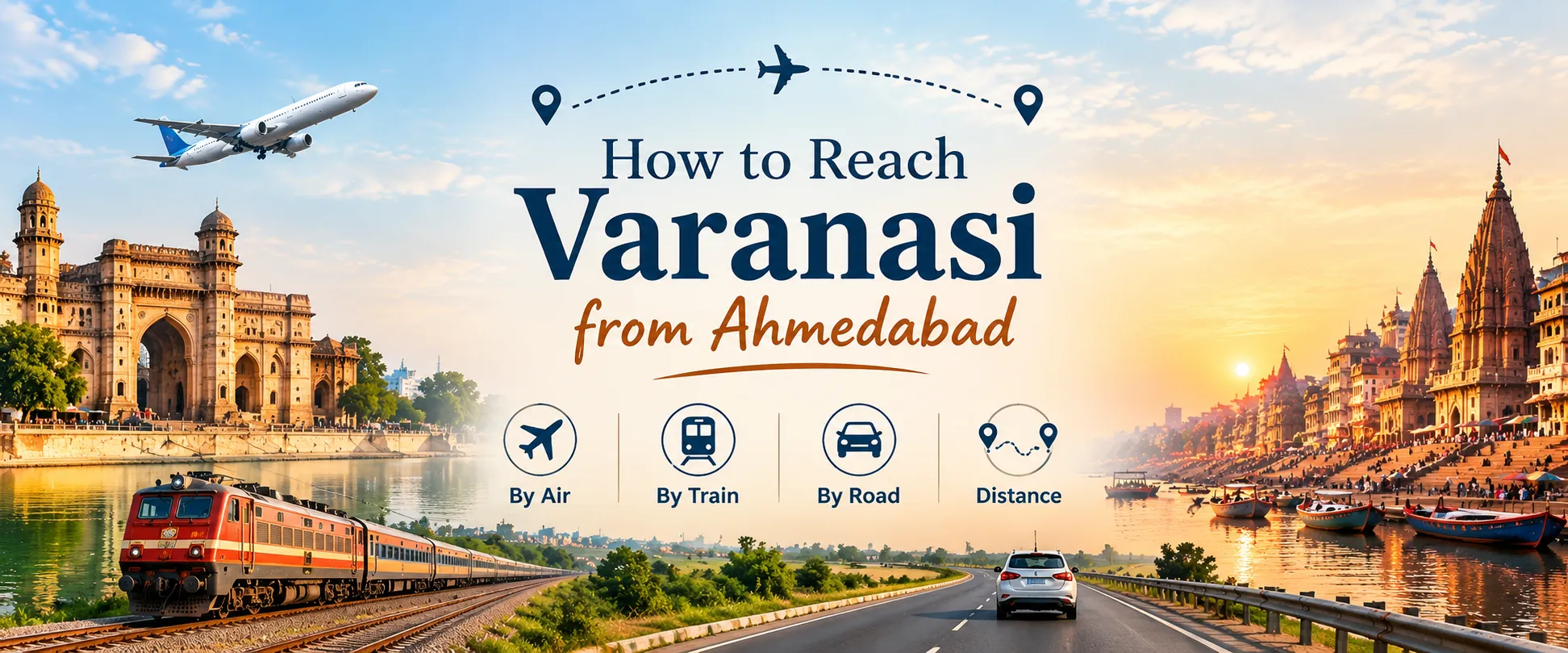 How to Reach Varanasi from Ahmedabad: Flight, Train and Road Options Explained