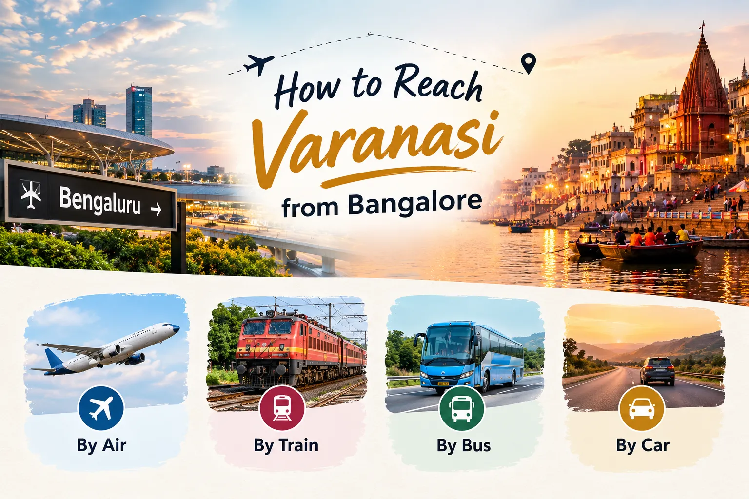 How to Reach Varanasi from Bangalore: Choose by How Many Days You Have