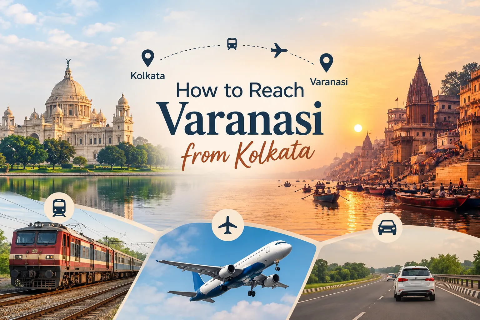 How to Reach Varanasi from Kolkata: Train, Flight and Road Options Explained